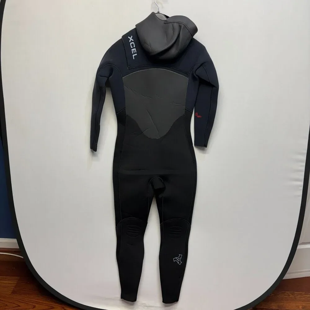 NWT Xcel Infiniti Women 5/4mm Hooded Wetsuit Chest Zip Size 10S WR54ZH20 D120 -2